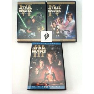 Star Wars IV New Home , VI Return Of Jedi & III Revenge Of The Sixth DVD'S
